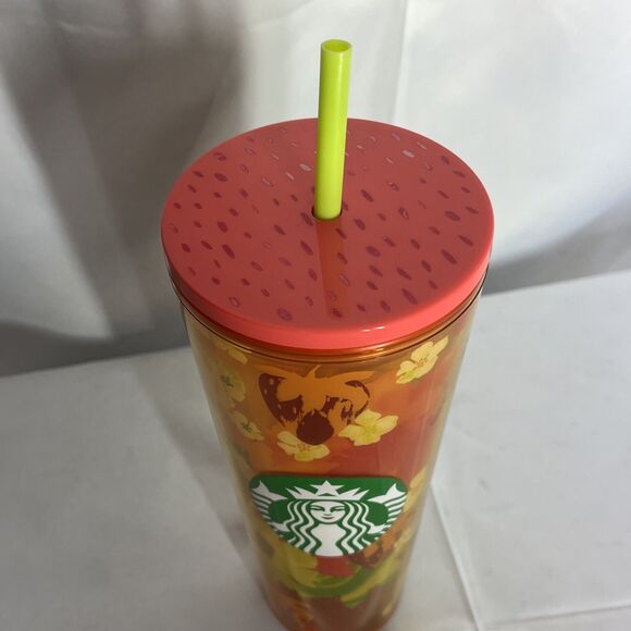 New Starbucks Strawberry & Flowers Tumbler Travel Cold Cup Venti Summer 2022 - Picture 2 of 8
